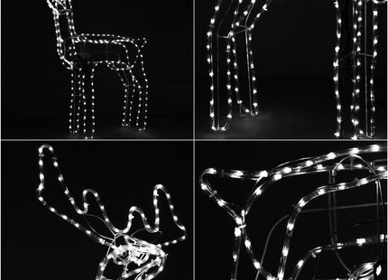 Rendier | Beweegbaar Hoofd | 288 LED Lampjes | Koel Wit