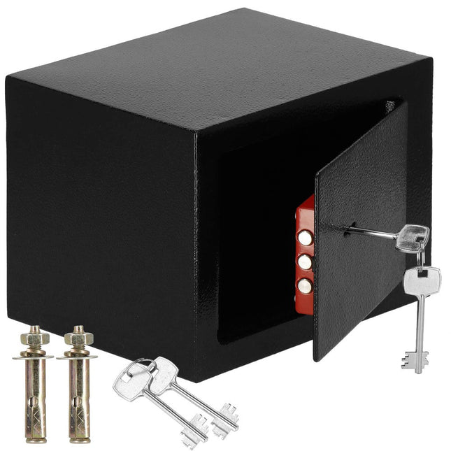 Kluis | Sleutelkluis | Kluisje met Sleutel | 23 x 17 x 17 cm | Zwart