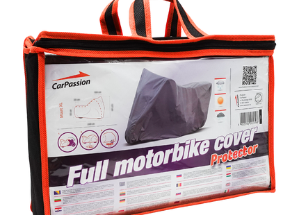 CarPassion Protector Motorhoes - Beschermhoes - Waterdicht &amp; Vorstbestendig - Maat XL - Grijs - 280 x 141 cm