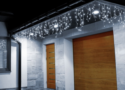 IJspegel Verlichting | 12 m + 2.5 m Snoer | 300 LED | Koel Wit | Koppelbaar | Inclusief Afstandsbediening