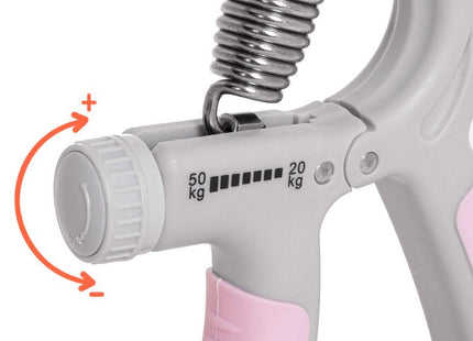 Handtrainer | Handknijper | Roze/Grijs