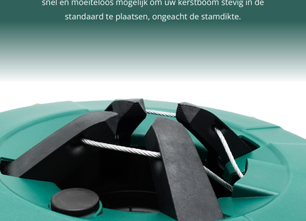 Kerstboomstandaard - Uniek Design - Extra Stevig - 5 Jaar Garantie - Groen - Tot 200 CM - Ø 32 CM