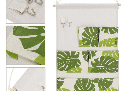 Hangende Organizer - Opbergzak - Wand Organizer - Bladeren - Speelgoed - 5 Vakken