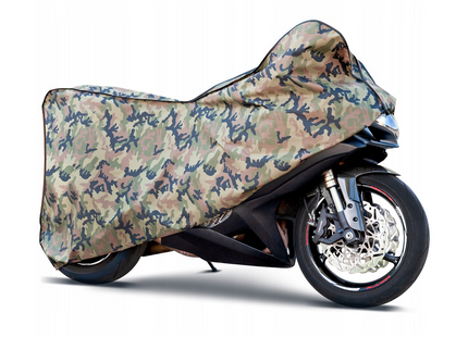 CarPassion Military Motorhoes - Beschermhoes - Waterdicht & Vorstbestendig - Maat M - Camouflage -  225 - 104 - 123 cm