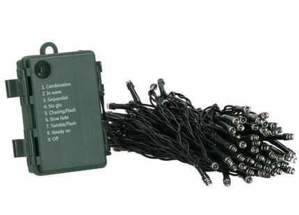 Kerstverlichting | 10,5 m | Batterij | 100 LED | Koel Wit