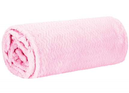 Plaid | Sprei | Deken | 160 x 200 cm | Donkerroze