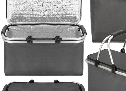 Koeltas | Koelbox | 47x28x23 cm | 30 Liter | Grijs