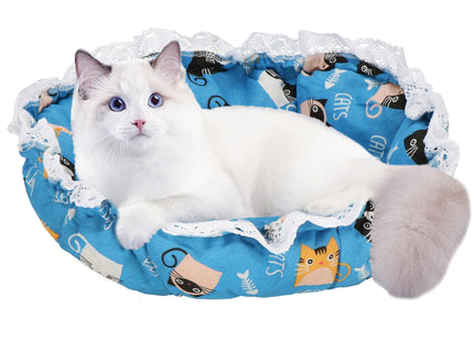 Kattenmand | Cats | Huisdier bed |  Polyester | 73 cm | Blauw