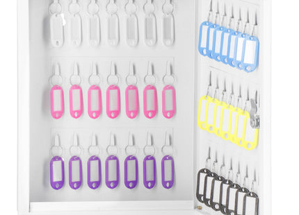 Sleutelkluis | Sleutelkast | Sleutelbox | 42 Haken | 35 x 27 x 8 cm | Wit