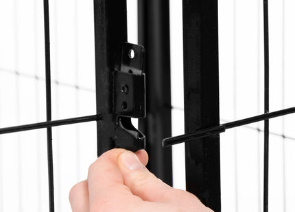 Puppyren -  Opvouwbaar - Metaal - Zwart - 165x84x60 CM