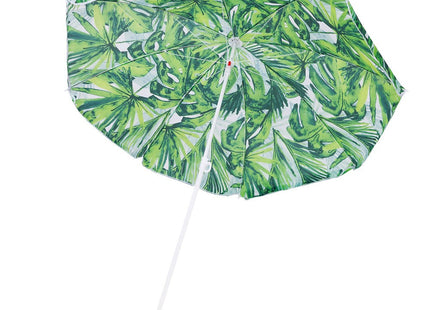 Parasol | Strand Parasol | Parasols | Opvouwbaar | 160 cm | Groen/Wit