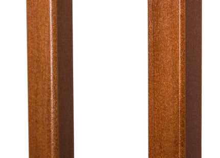 Traphekje | 90 - 96 cm | Traphek | Veiligheidshekje | Metaal | Hout | Zwart/Bruin