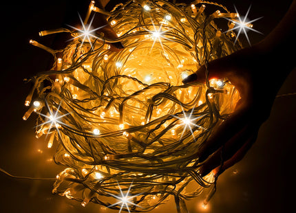 IJspegel Verlichting | 20 m + 2.5 m Snoer | 500 LED | Warm Wit + Koel Wit | Koppelbaar | Flits
