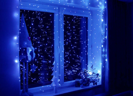 Lichtgordijn | IJspegel Verlichting | Inclusief USB En Afstandsbediening | 300 LED | Blauw