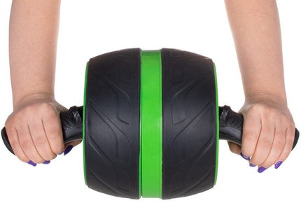 Buikspierwiel | Inclusief Kniemat | Groen/Zwart