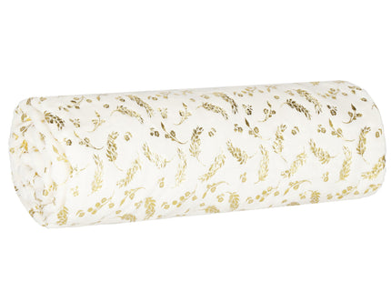 Plaid | Sprei | Deken | 200 x 150 cm | Pluche | Plant | Crème / Goud