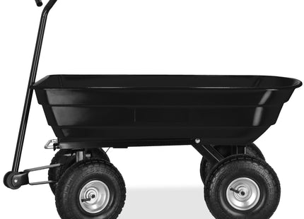 Tuinkar | 110x51x110 Cm | Kiepfunctie | Bolderkar | Kunststof | 250 Kg