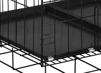 Hondenbench | Bench | Hond / Kat | 130 x 61 x 70 cm | Zwart