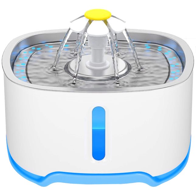 Waterdispencer - Voor Dieren - Verlicht - Fontein - Drinkbak - Waterbak - 2.5 L