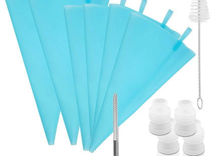 Taart Decoratie Set | 70-Delig | Opbergdoos | Blauw