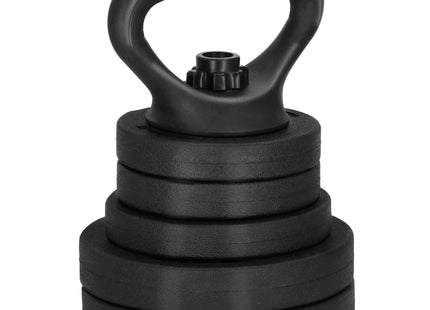 Dumbbellset - 6 in 1 Springos Kettlebell Pro Set - 20 KG - Halter Verlengstuk - Verstelbaar - Complete Set - Thuis Sporten - Zwart
