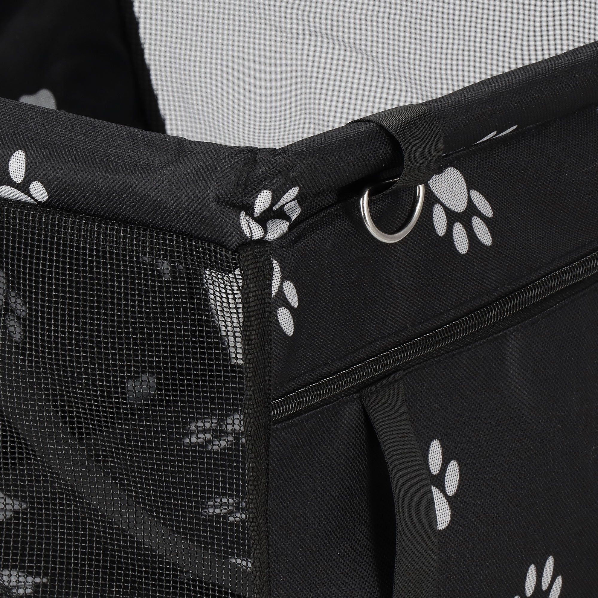 Autostoel Hond - Hondenmand Auto - Reisbench - Opvouwbaar - Hondenpootjes