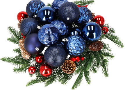 Kerstballen | 30 Stuks | 8 cm | Marineblauw