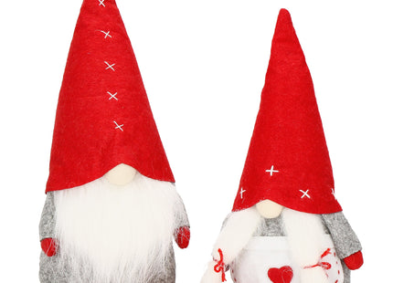 Kerstkabouter | Gnome | Gnoom | Zittend | 1 Stuk | 27 cm
