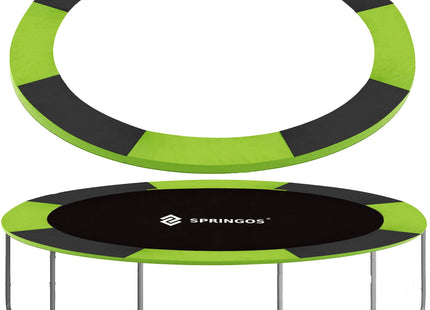 Trampoline Rand | Ø 305 cm | Beschermrand Trampoline | Rond | Groen/Zwart