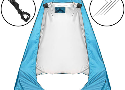 Pop-Up Tent - 1 persoons - Omkleedtent - Festival - Strand - 120 x 120 x 190 - Blauw