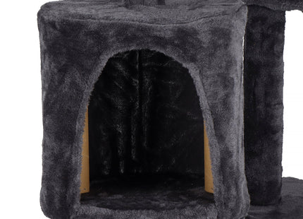 Krabpaal - 6 Etages - Voor Katten - Toren - Meubelbescherming - 35 x 35 x 145 cm - Grijs