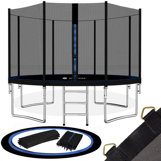 Trampoline | Trampoline met veiligheidsnet | Tuin | 365 cm | Zwart