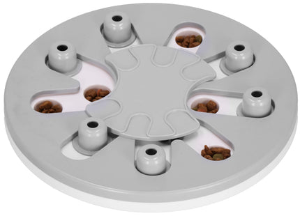 Voerbak - Hondenspeelgoed - Interactief - Educatief - Honden - Katten - Grijs/Wit