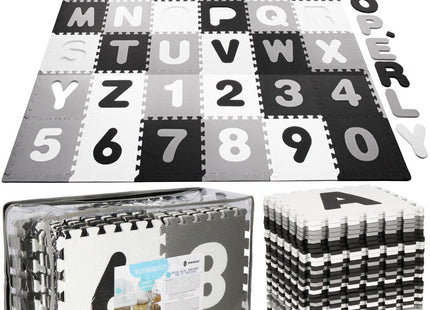 Speelmat Foam | Puzzelmat | 36 Stukken | Letters & Cijfers | 175 x 175 cm