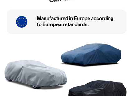 CarPassion Premium Autohoes - Beschermhoes - Waterdicht & Vorstbestendig - Maat L - Blauw - 380 x 405 cm
