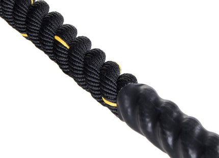Battle Rope | Fitnesstouw | 7 kg | 9 m | Zwart