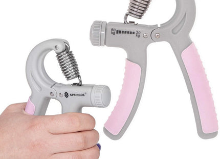 Handtrainer | Handknijper | Roze/Grijs