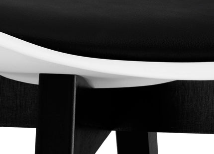 Scandinavische Stoel - Fluwelen - Metaal - Woonkamer - Keuken - Eetkamer - Interieur - Zwart - Wit