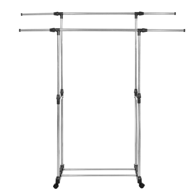 Kledingrek - 2 - Delig -Schoenenrek - Aluminium - Kunststof - 45x150x155 CM