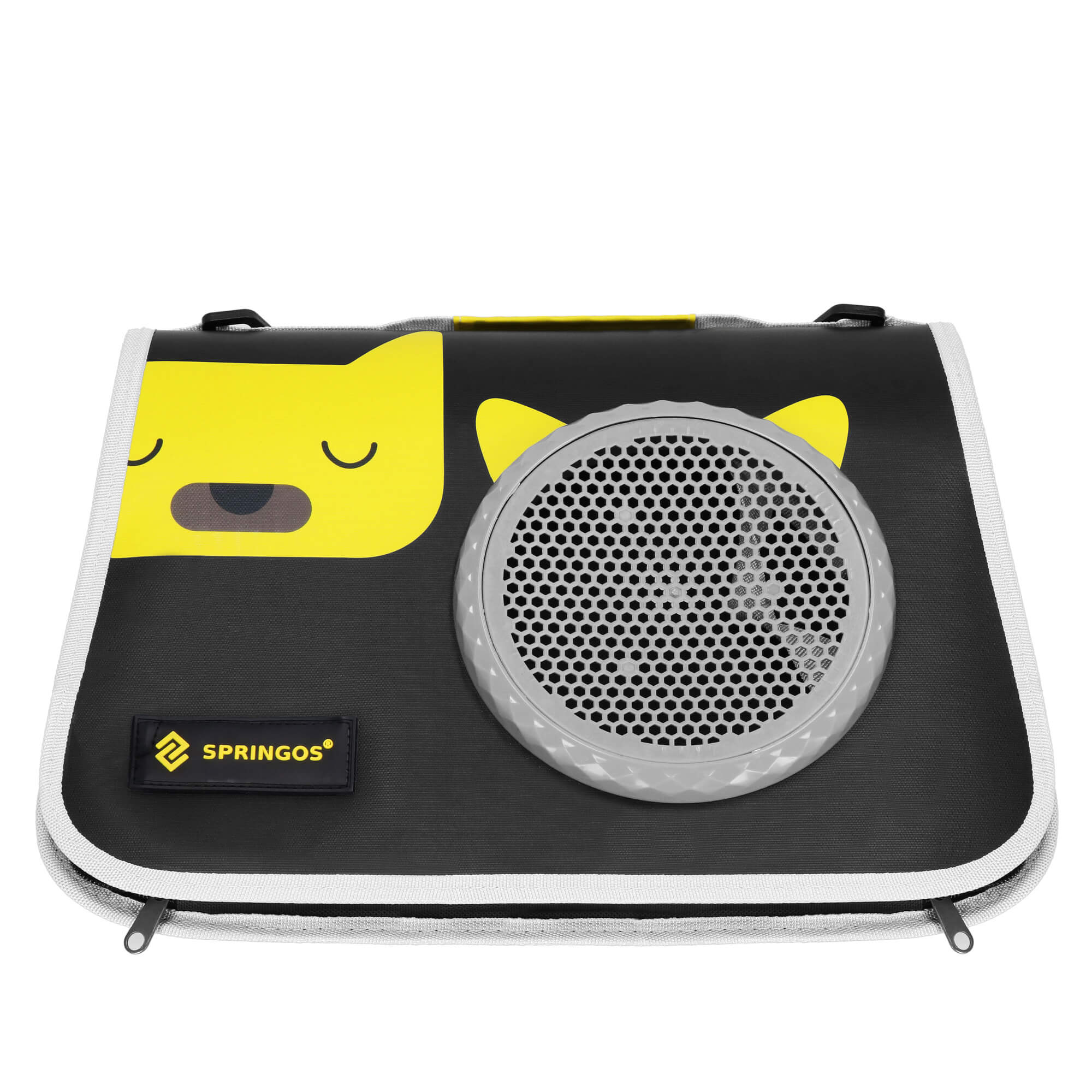 Reismand - Transporttas - Draagbaar - 10kg - Geel/Zwart - 24 x 40 x 24 cm