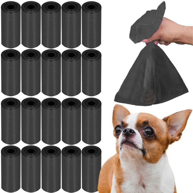 Poepzakjes - Voor Honden - Sterk - Zwart - 20 Rollen - 18 Zakjes - 360 Stuks