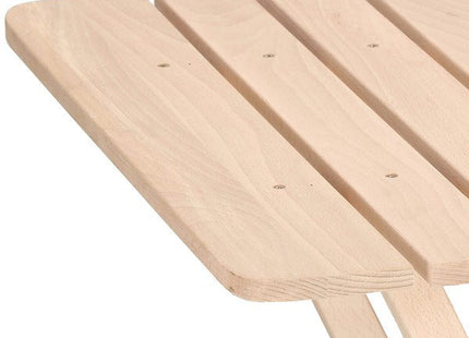 Tuinset | Tuintafel | Tuinstoelen | 3-delig | Opvouwbaar | Naturel