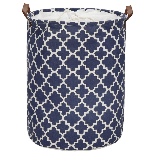 Opbergmand - Speelgoedmand - Kledingmand - Organizer - Handvatten - Marineblauw - 63 L