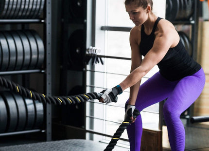 Battle Rope | Fitnesstouw | 7 kg | 9 m | Zwart