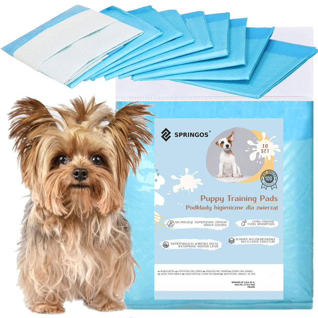 Puppy Training Pads| Plasmatjes Hond | Zindelijkheidstraining | 10 Stuks | 35 x 45 cm