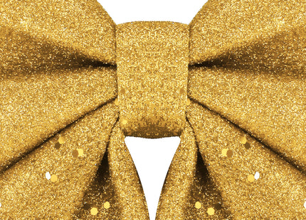 Kersthanger | Kerstversiering | Kerstdecoratie Voor Binnen |  Kerststrik | Goud | 30 cm | 1 Stuk