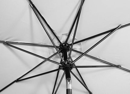 Parasol | Parasols | Kantelbaar | Met Ventilatie | Licht Grijs | 300 cm