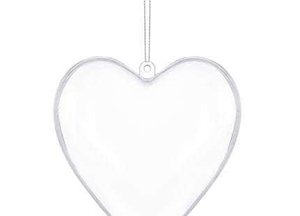Hobby/DIY Kersthart | 1 Stuk | 10 cm | Transparant