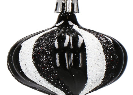 Kerstballen | 77 Stuks | Zwart