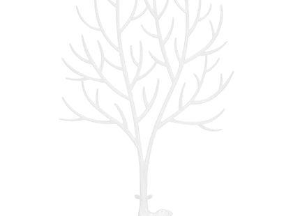Sieradenrek - Sieradenhouder - Sieradenstandaard - Juwelenhouder - Boom - Hert - Wit - 41x25x15cm